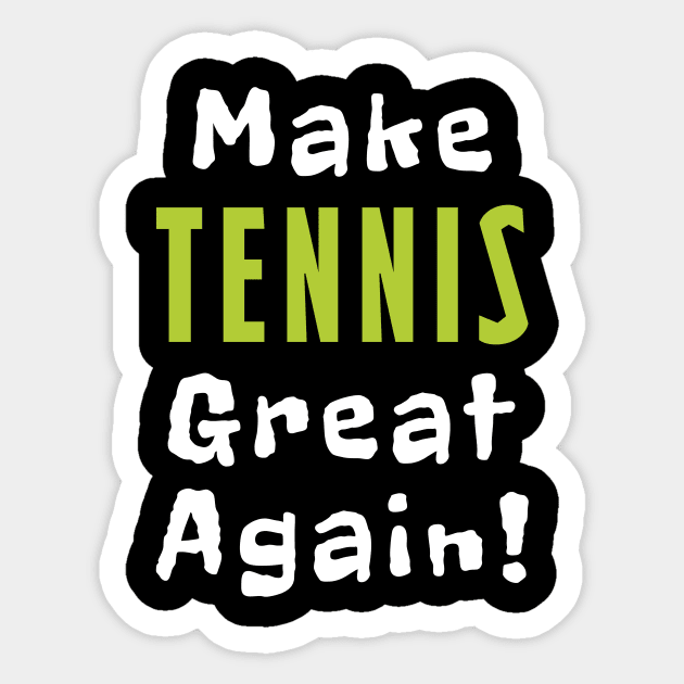 Make Tennis Great Again Sticker by Mamon